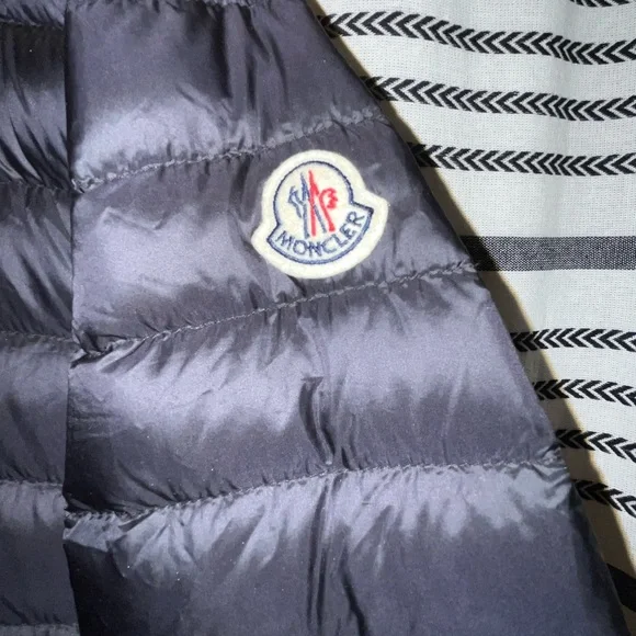 **NWT** Moncler's Raie Short Down Parka Jacket Black XL (size 5) - Picture 11 of 12
